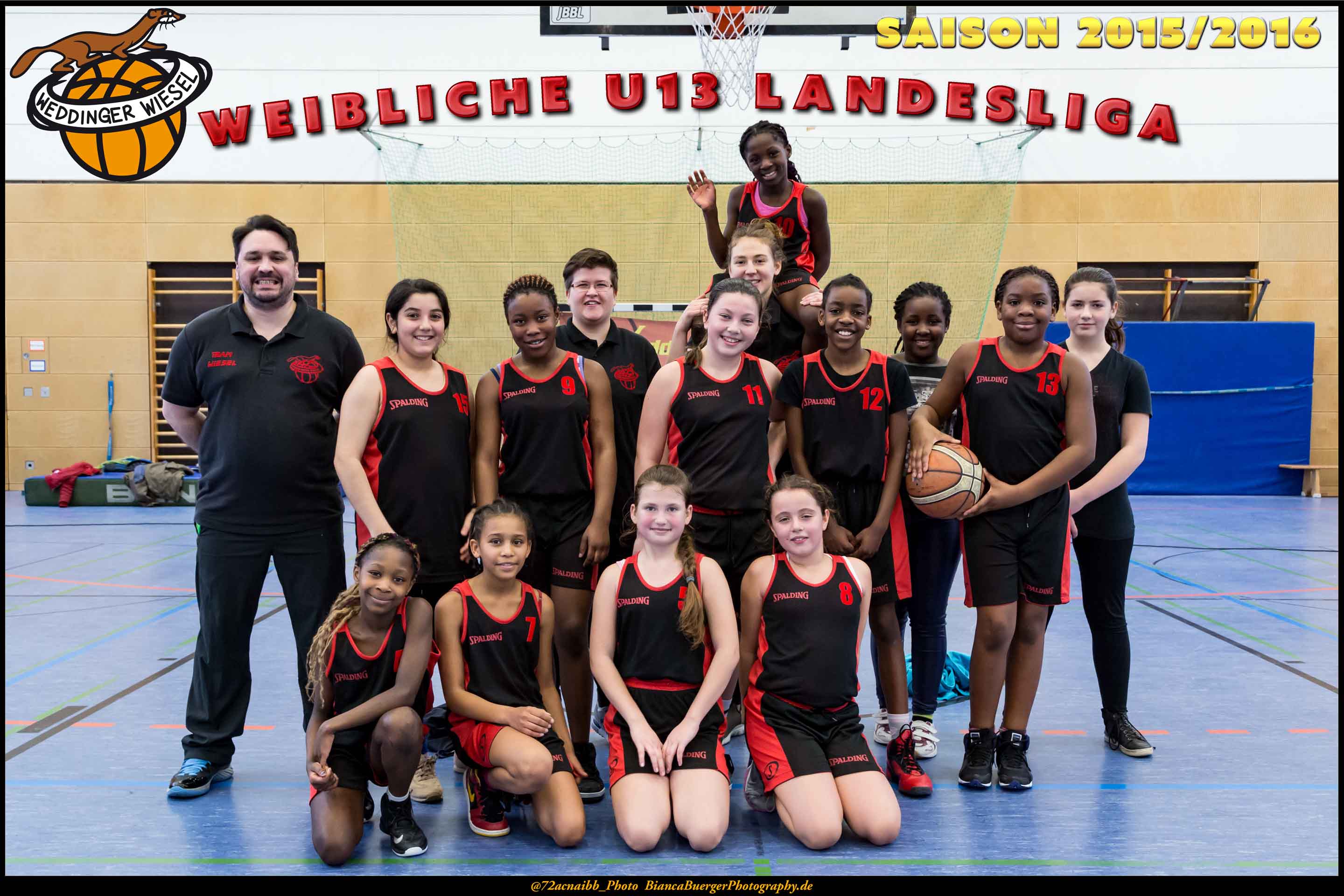 Mannschaftsfoto wU13 Weddinger Wiesel