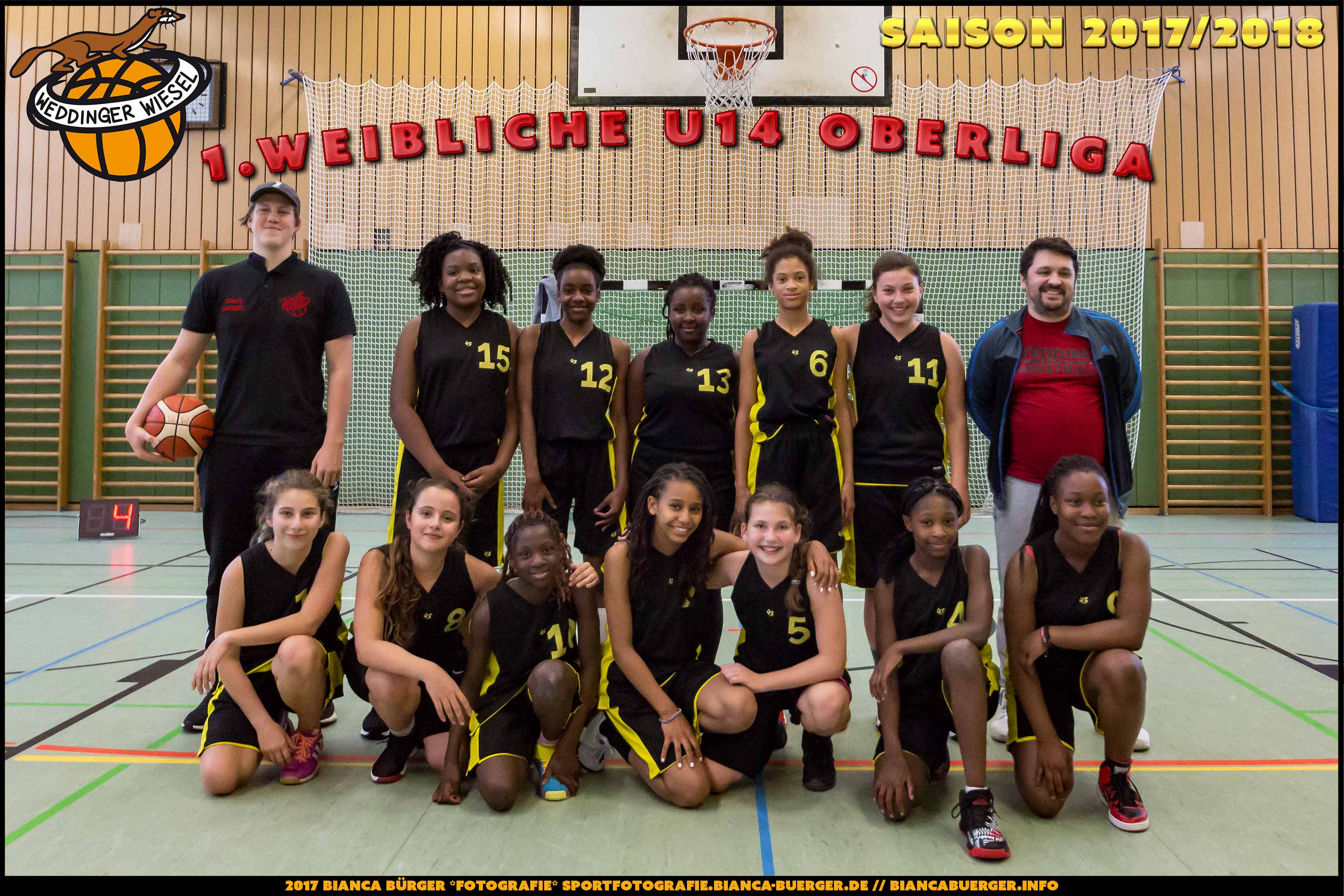 Team weibliche U14-1 Weddinger Wiesel - Saison 2017/2018