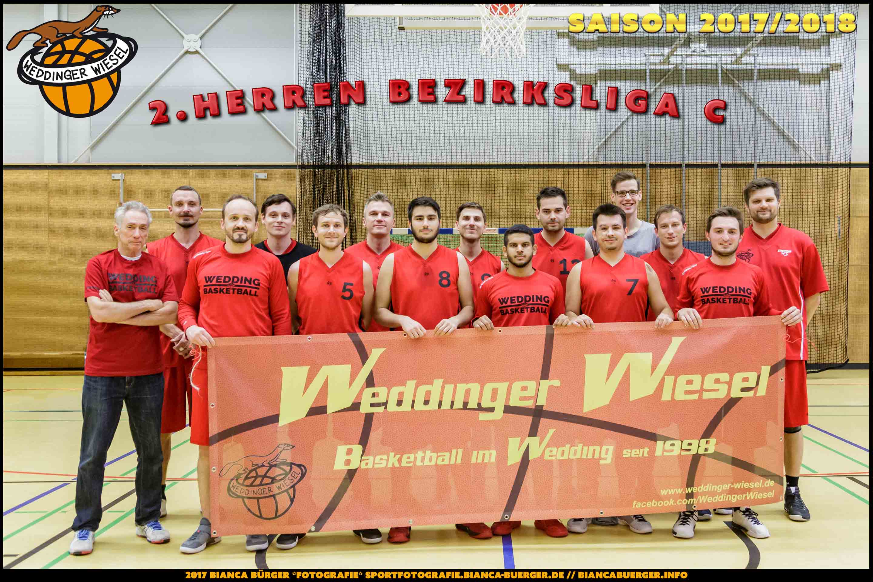 Team Herren-2 der Weddinger Wiesel - Saison 2017/2018