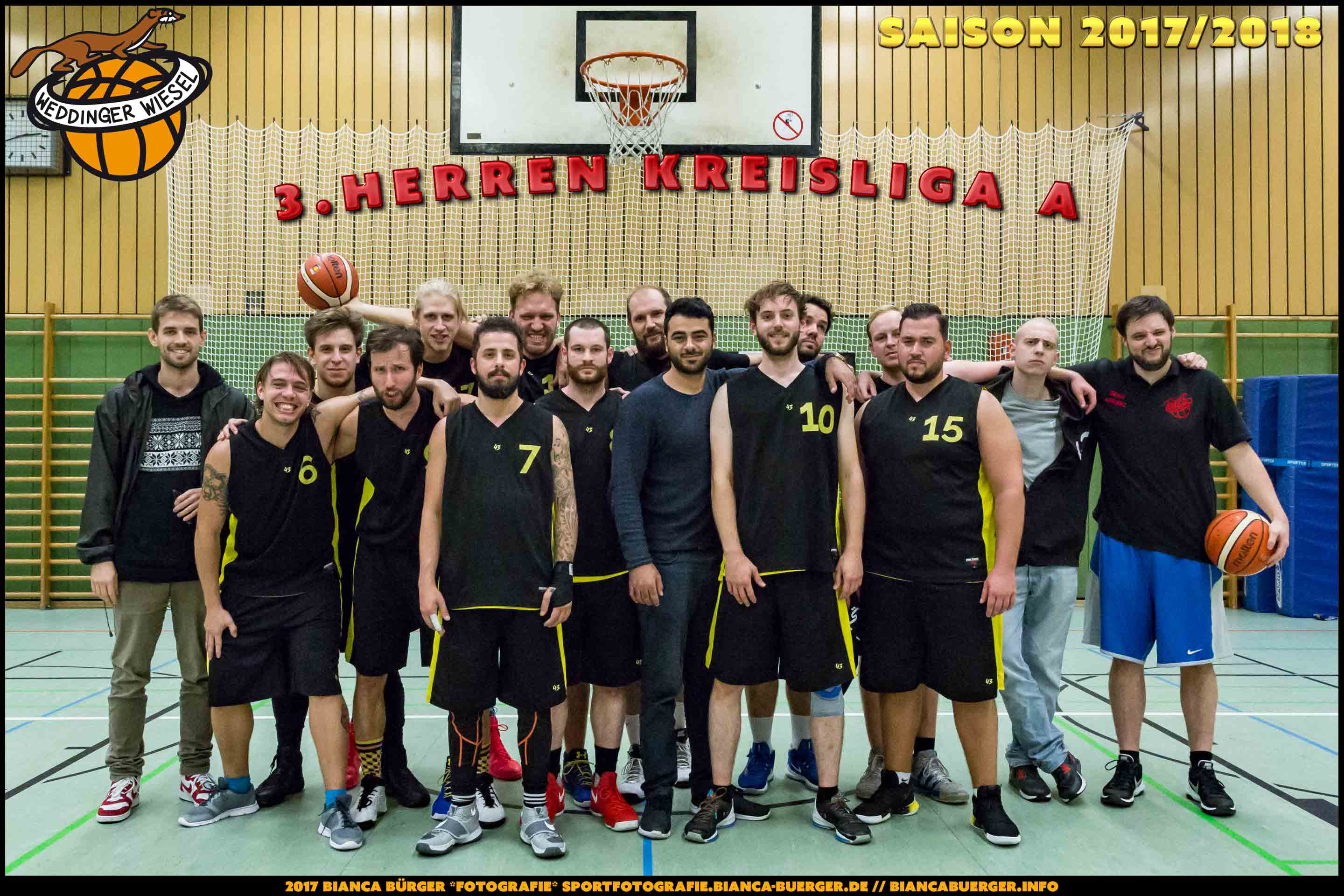 Team Herren-3 der Weddinger Wiesel - Saison 2017/2018
