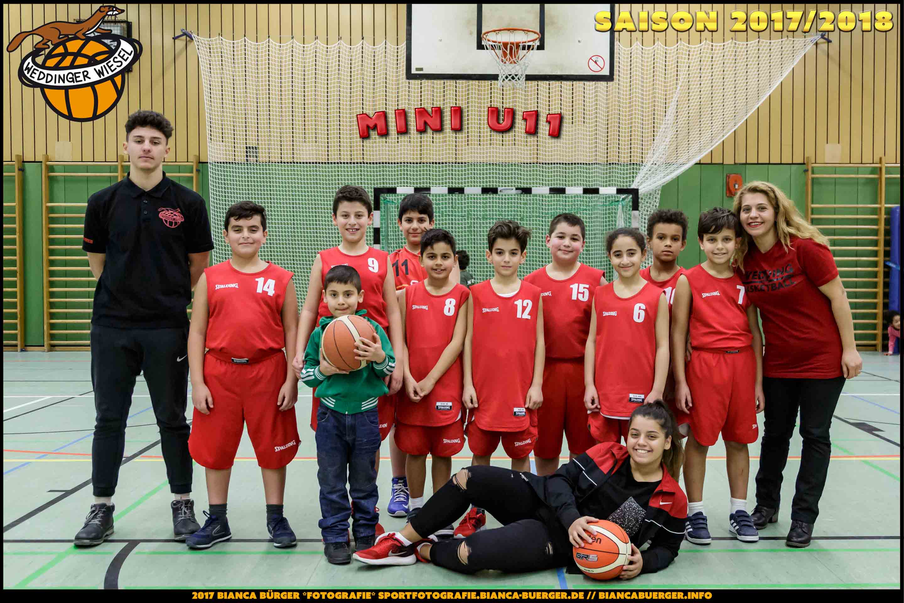 Team Mini U11 der Weddinger Wiesel - Saison 2017/2018
