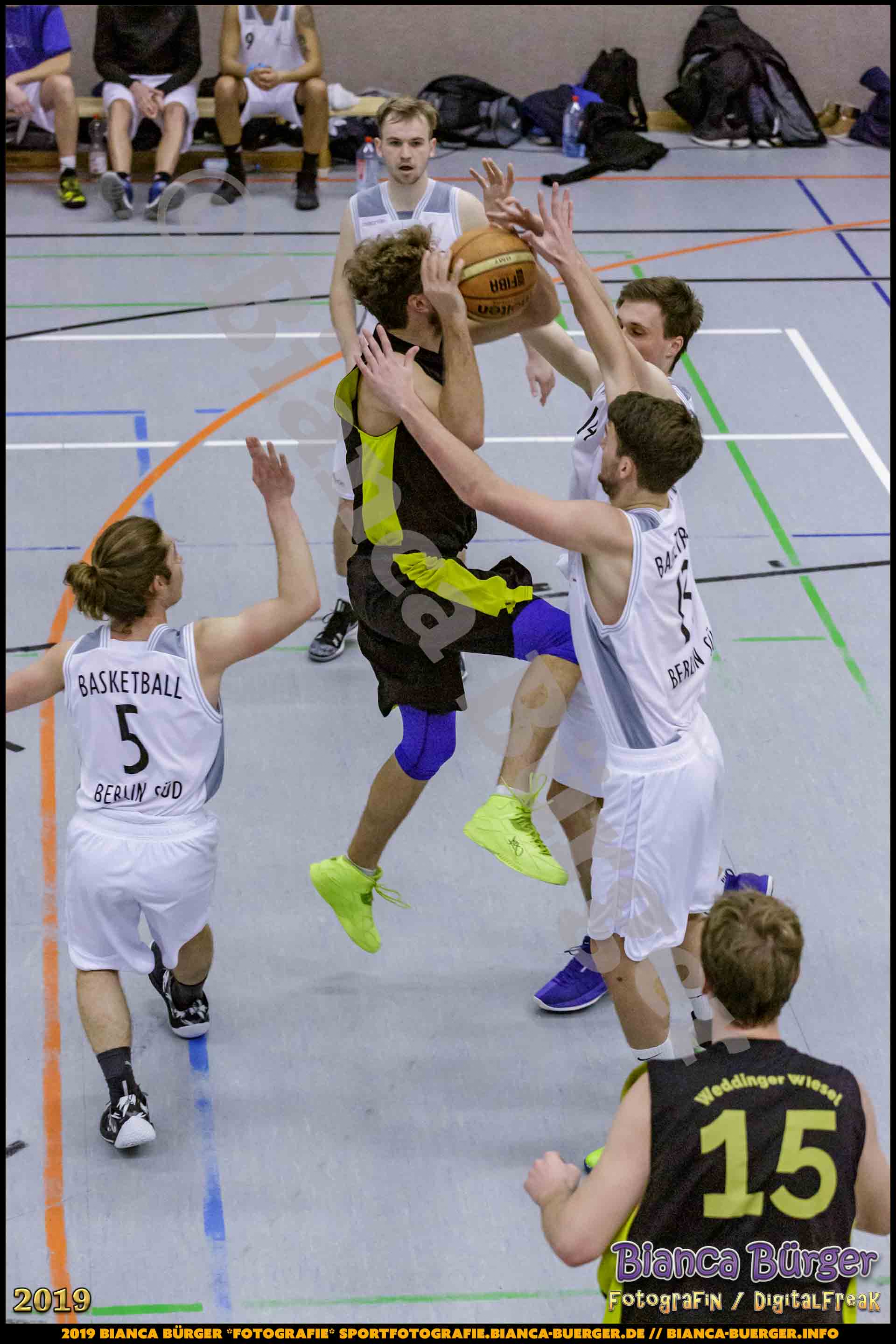 He BZB - Basketball Berlin Süd 1 vs Weddinger Wiesel 3 (S18/19, Basketball)