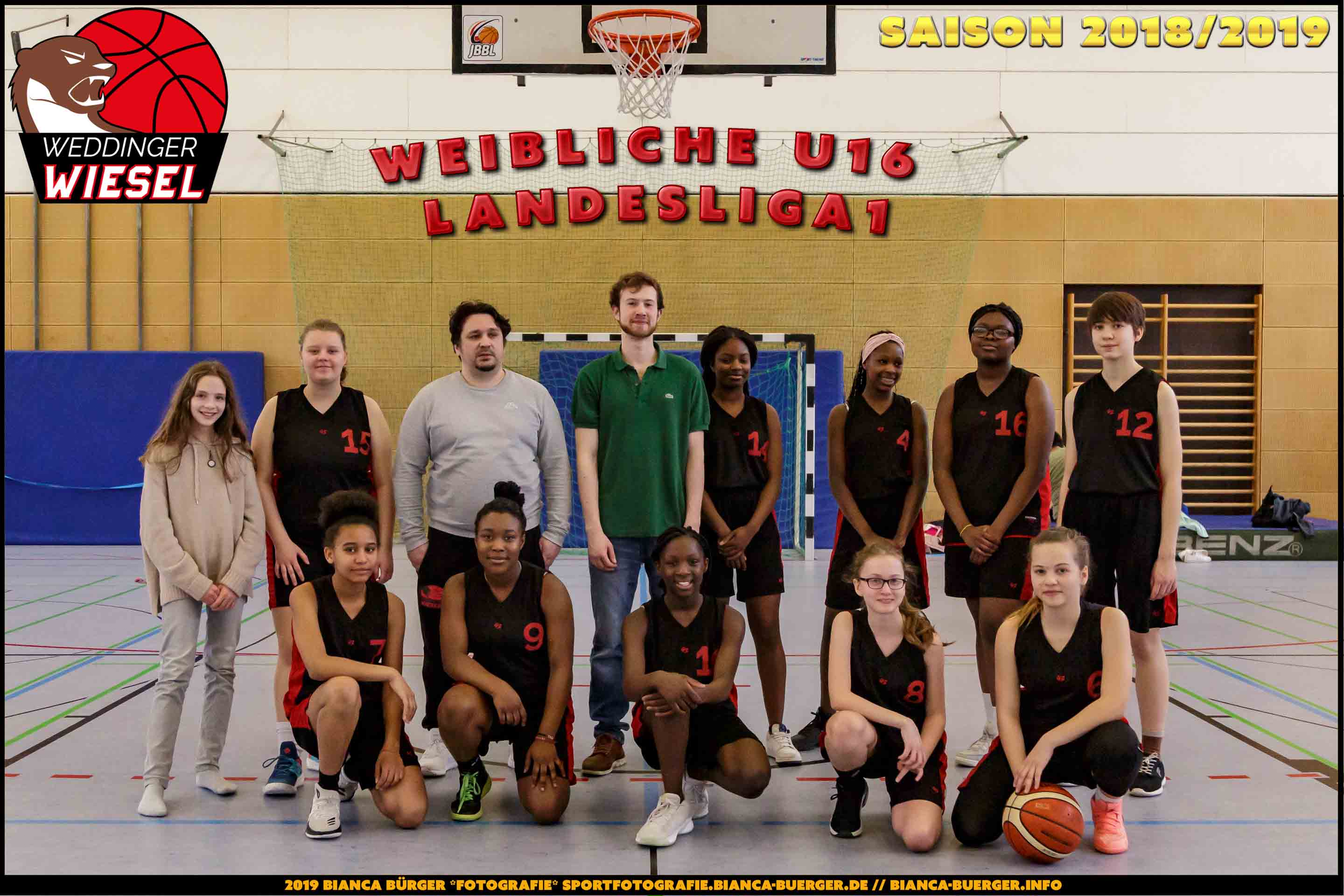 Team 1. wU16 Weddinger Wiesel - Saison 2018-2019